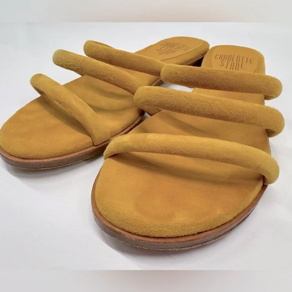 Charlotte Stone Mustard Yellow Sandals - Picture 3 of 14